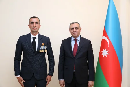 Doqquz Vətən müharibəsi iştirakçısı Dövlət Xidmətində həqiqi hərbi xidmətə qəbul olunub