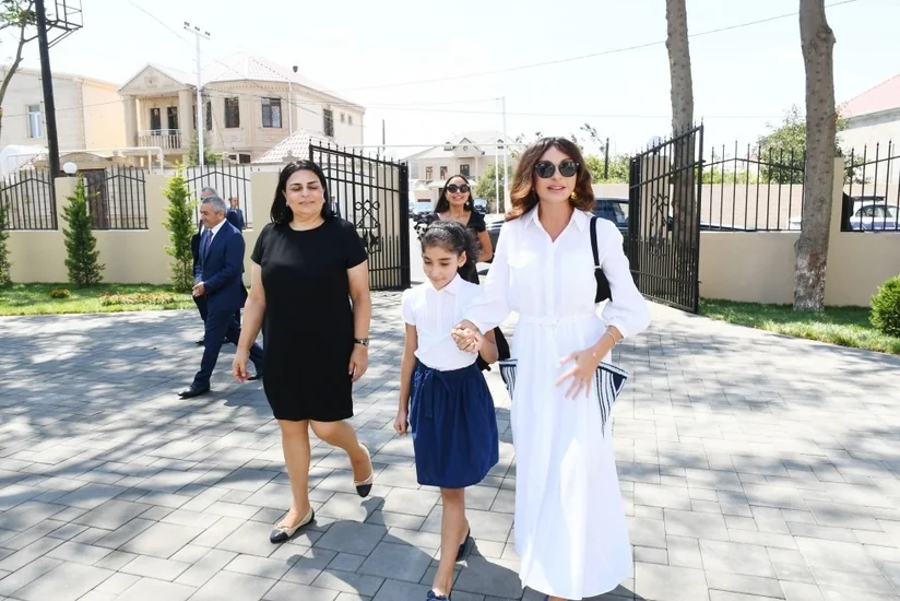 Mehriban Aliyeva attended opening of orphanage-kindergartens and joined festivities for children