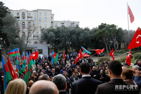 Action at Turkish Embassy supports cleaning Afrin from terrorists