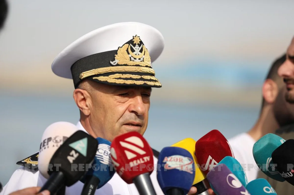 Commander of Azerbaijani Navy announces purpose of exercises