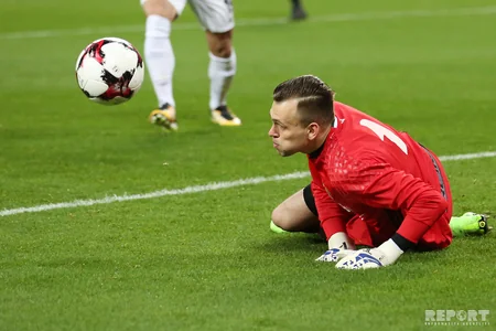 Futbol üzrə Azərbaycan milli komandası Belarusa məğlub olub - FOTOREPORTAJ