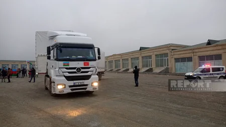Gəncədən yardım karvanı Türkiyəyə yola salınıb
