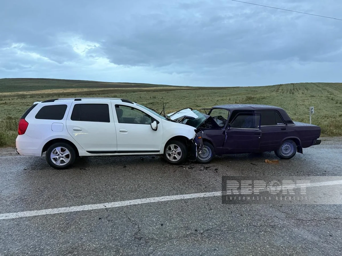 Şamaxıda avtomobillər toqquşub, xəsarət alanlar var