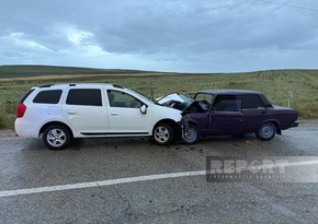 Şamaxıda avtomobillər toqquşub, xəsarət alanlar var