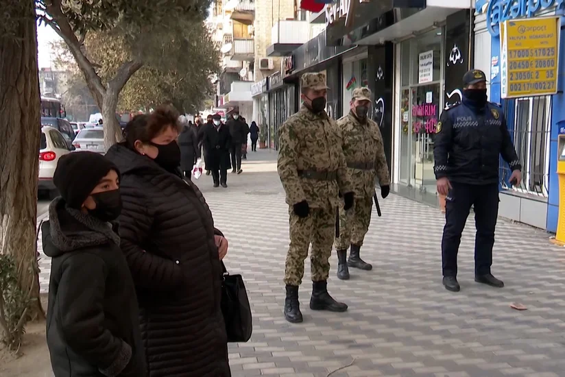 Maska taxmayan şəxslər cərimələnib