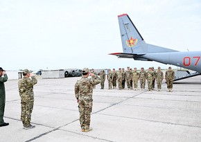 Kazakh servicemen arrive in Azerbaijan to participate in Tarlan - 2025 exercise