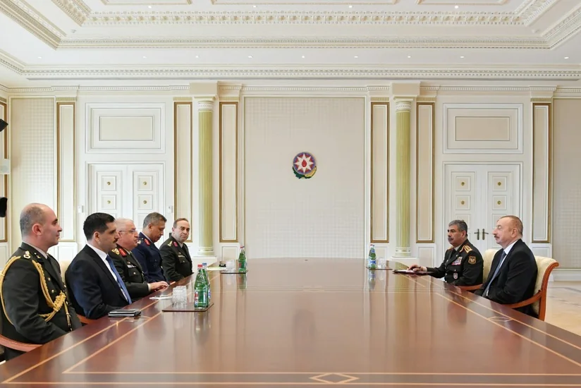 President Ilham Aliyev receives delegation led by Turkish chief of General Staff