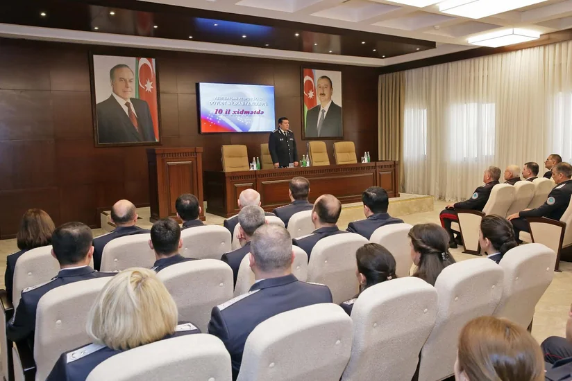 Dövlət Miqrasiya Xidmətinin 10 illik yubileyi münasibətilə təntənəli mərasim keçirilib