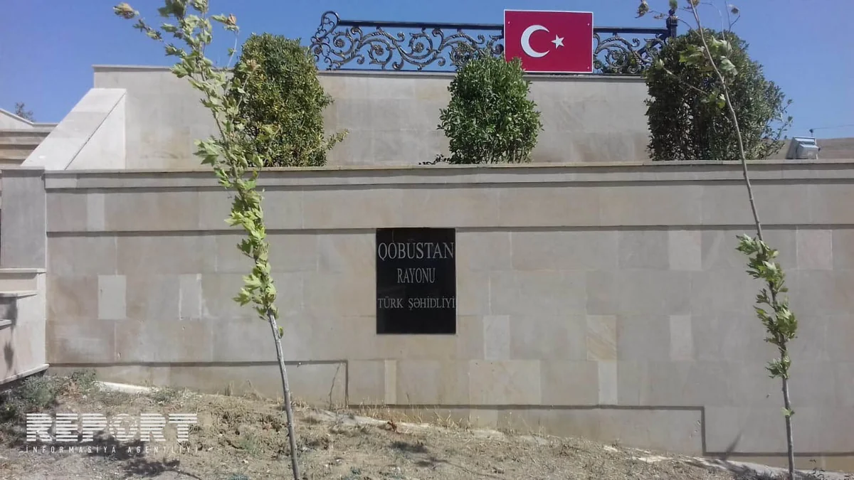 Şamaxıda Türk şəhidliyi abidəsinin əsaslı təmirdən sonra açılışı olub - FOTO