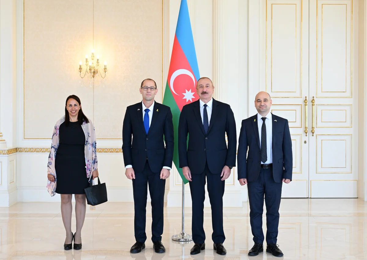 President Ilham Aliyev receives credentials of newly appointed Israeli ambassador