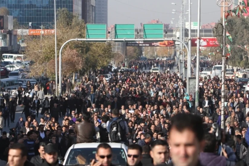 İraqın şimalındakı muxtar bölgədə maaşların verilməməsi və korrupsiyaya qarşı aksiya keçirilib