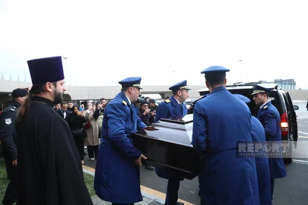 Bakıda təyyarə qəzasında həlak olan ekipaj üzvləri ilə vida mərasimi başa çatıb - YENİLƏNİB-2