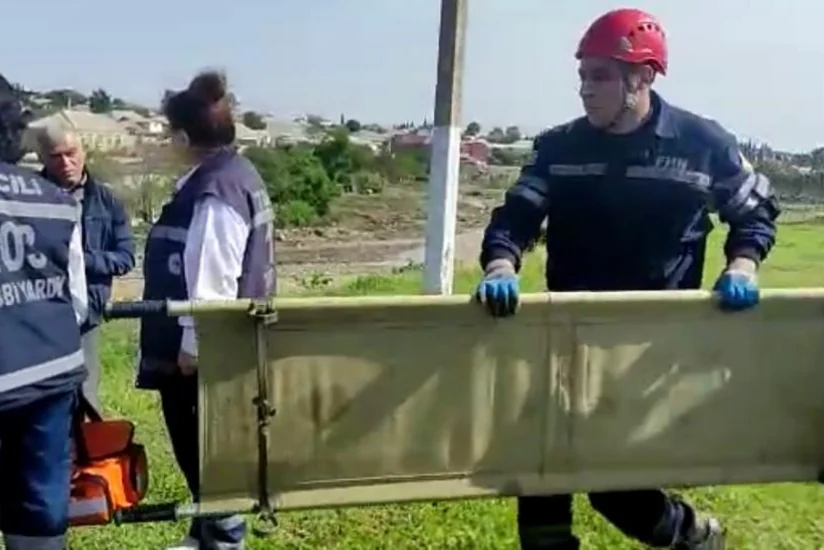 Gəncədə su basmış yerlərdən suyun çəkilərək kənarlaşdırılması işləri davam etdirilir - RƏSMİ