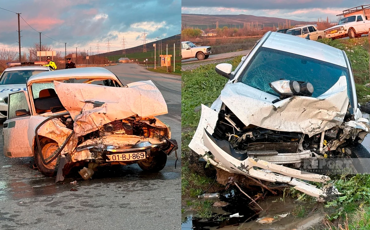 Göyçayda yol qəzası olub, xəsarət alanlar var