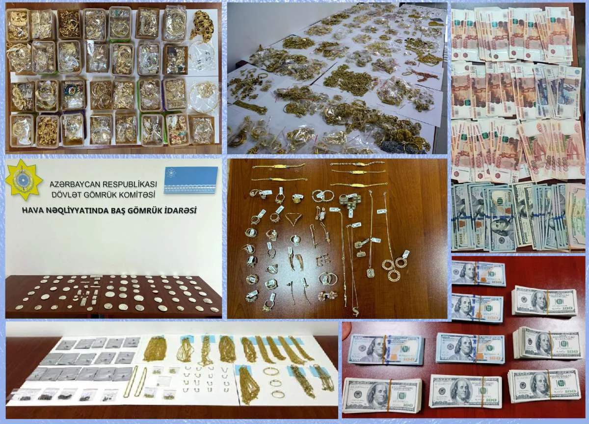 Azərbaycanda ötən il qanundankənar 33,5 kq qızıl-zinət əşyaları aşkarlanıb