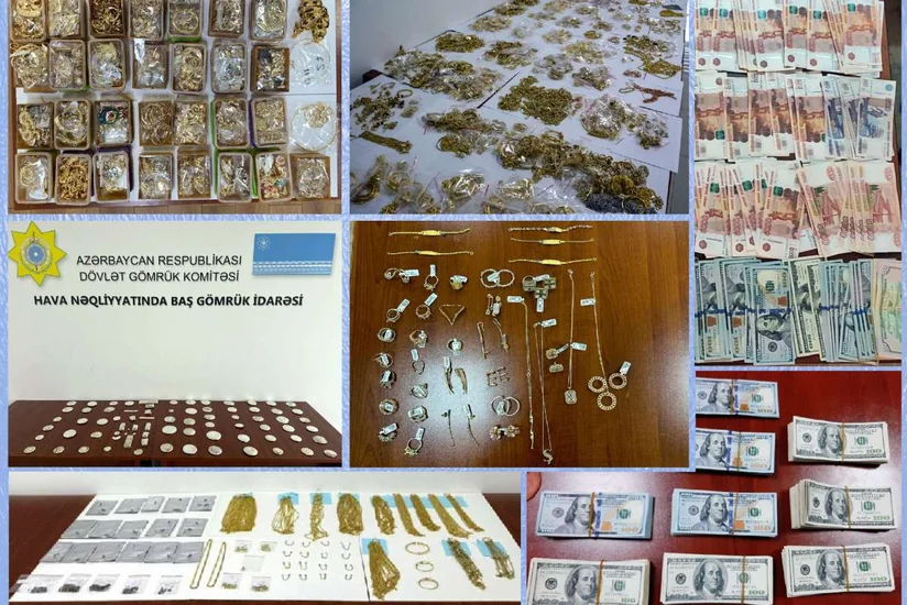 Azərbaycanda ötən il qanundankənar 33,5 kq qızıl-zinət əşyaları aşkarlanıb