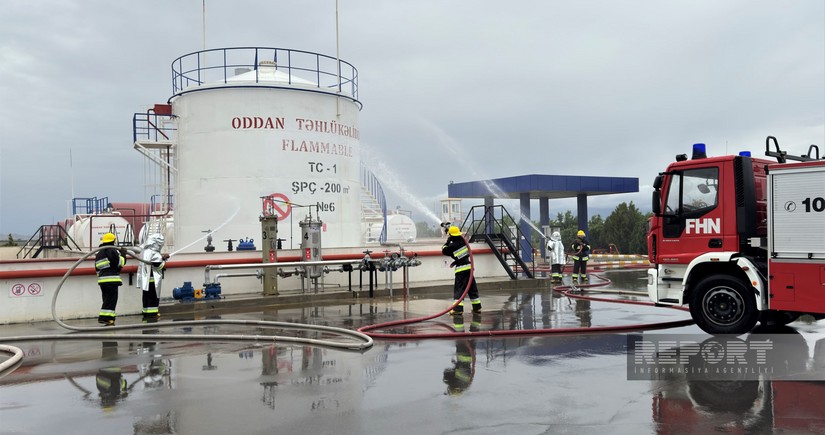 Naxçıvan Beynəlxalq Hava Limanında fövqəladə hallara hazırlıq üzrə genişmiqyaslı təlim keçirilib