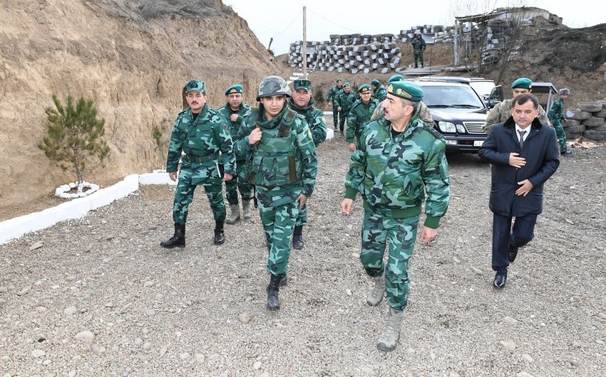 На участке госграницы с Арменией сдана в пользование новая воинская часть ГПС Азербайджана
