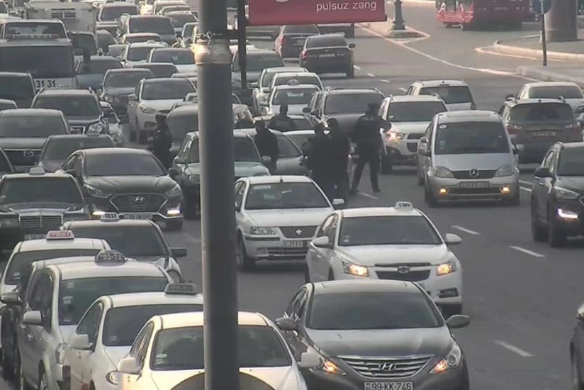 Bakıda daha bir yol-nəqliyyat hadisəsi baş verib