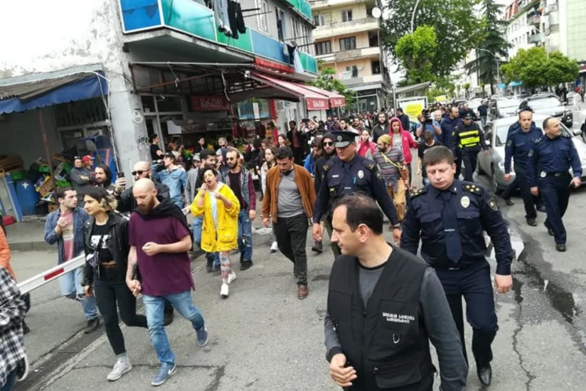 В Батуми задержаны трое участников протестной акции
