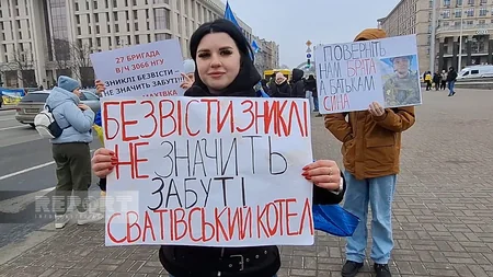 Kiyevdə etiraz aksiyası keçirilib