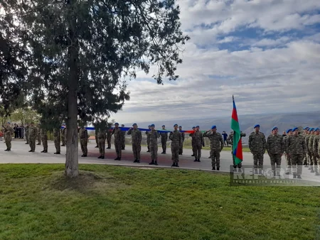 Laçın şəhərində Zəfər Günü münasibətilə Bayraq yürüşü keçirilib