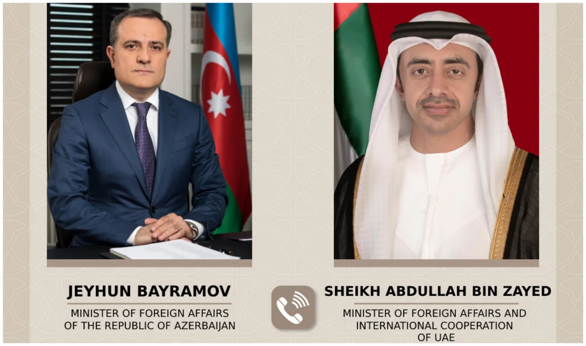 Jeyhun Bayramov discusses regional security with UAE counterpart