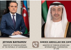 Jeyhun Bayramov discusses regional security with UAE counterpart