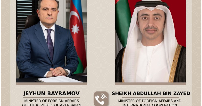 Jeyhun Bayramov discusses regional security with UAE counterpart
