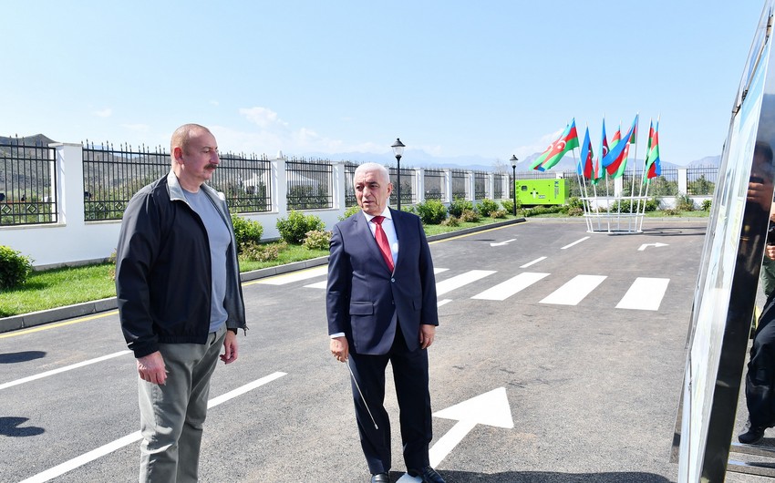İlham Əliyev “Cahangirbəyli” Su Elektrik Stansiyasının açılışında iştirak edib - YENİLƏNİB
