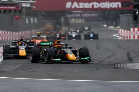 Oliver Bearmanın qalib gəldiyi “Formula 2” yarışından FOTOREPORTAJ
