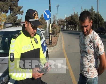 Zərdabda polis qaydaları pozan sürücülərə qarşı reyd keçirib