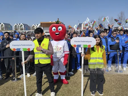 Qubada idman paradı keçirilib