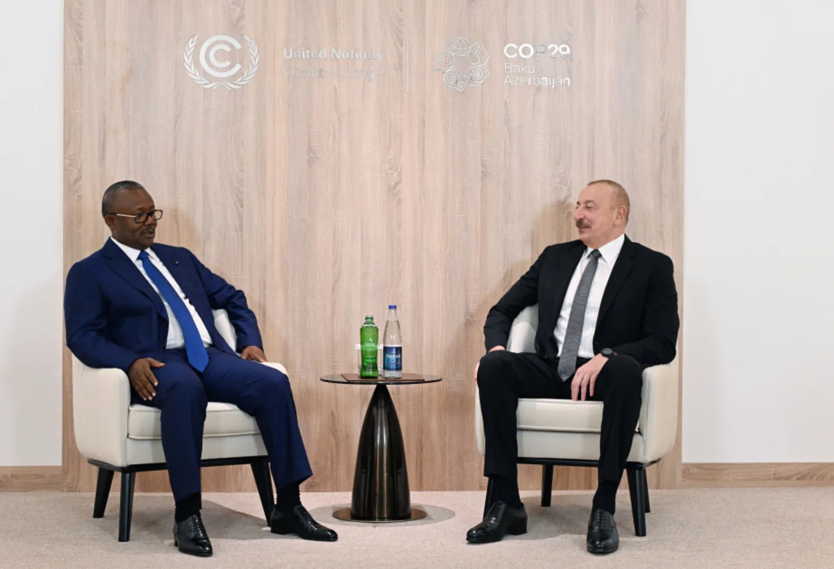 Azərbaycan lideri Qvineya-Bisau Prezidenti ilə görüşüb - YENİLƏNİB
