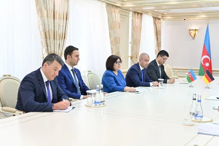 Sahibə Qafarova Almaniya XİN-in dövlət naziri ilə görüşüb