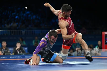 Paris-2024: Azərbaycanın yunan-Roma güləşçisi məğlub olub