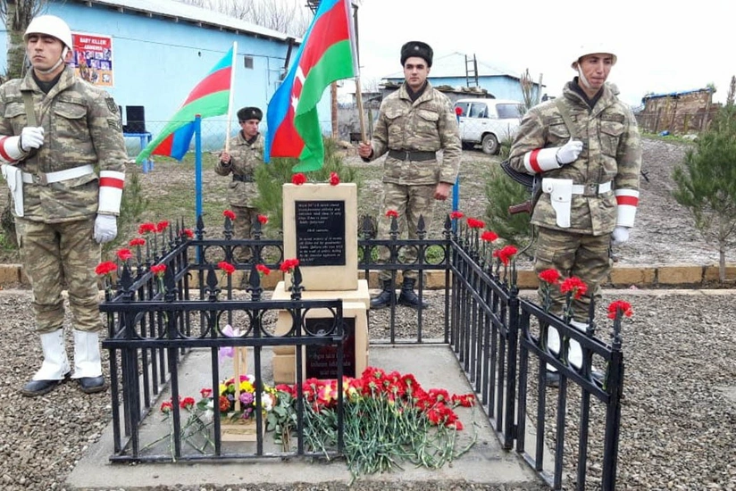 Füzulidə Zəhra və nənəsinin xatirə abidəsinin açılışı olub - FOTO - VİDEO - YENİLƏNİB
