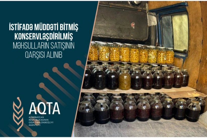 Bakıda istifadə müddəti bitmiş konservləşdirilmiş məhsullar məhv edilib