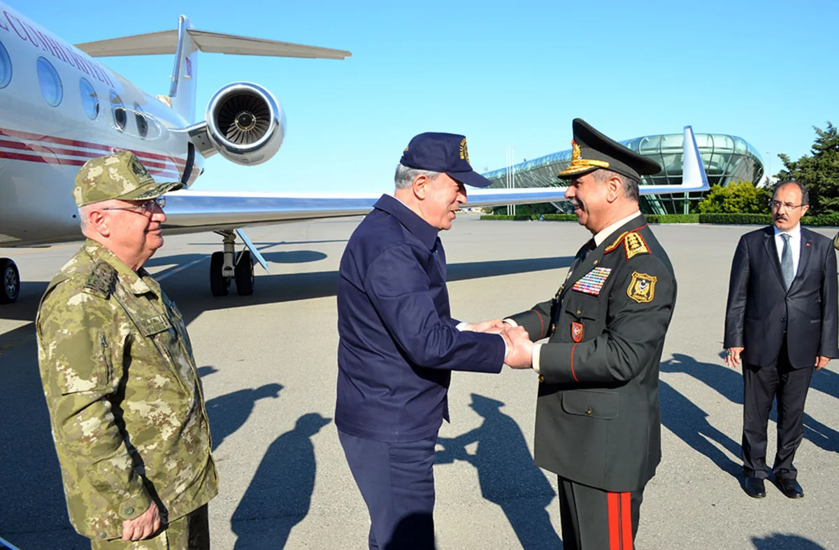 Turkish National Defense Minister arrives in Azerbaijan