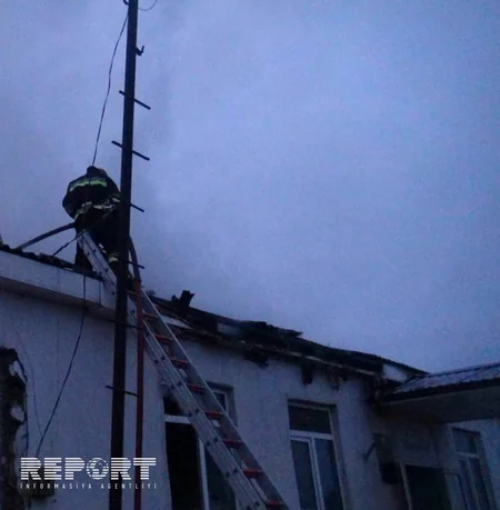 Qubada məktəb binasında yanğın olub - FOTO - VİDEO - YENİLƏNİB