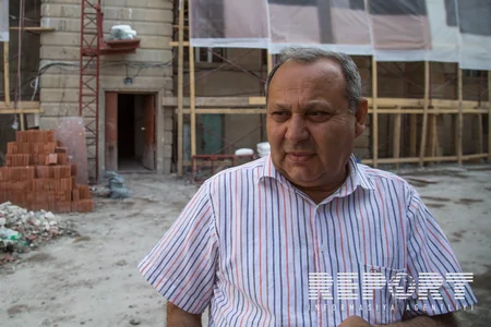 Bakıda yanan binanın təmirinə 250 usta-fəhlə cəlb olunub - FOTO