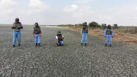 Biləsuvarda 77 ədəd partlamamış hərbi sursat aşkar olunub