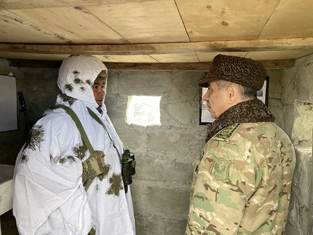 Service and combat activities of units in liberated territories inspected