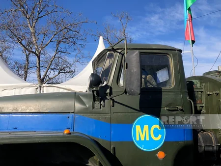 Total of 36 vehicles of peacekeepers move freely through Khankandi-Lachin road