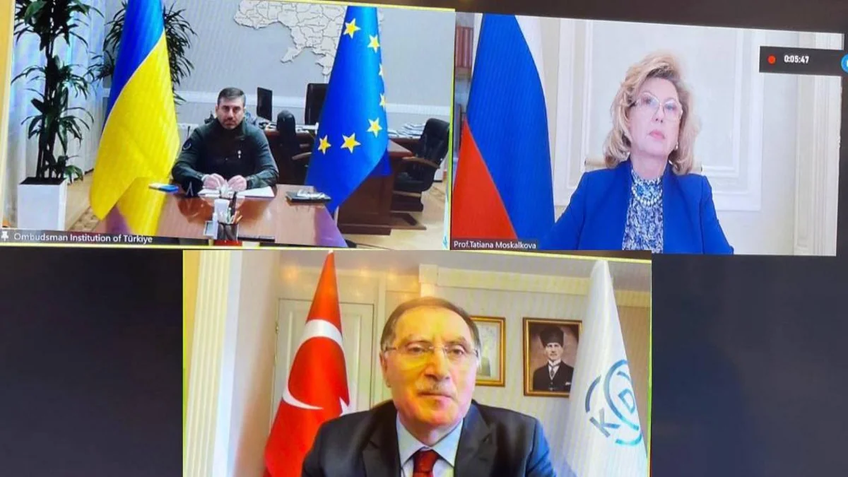 Ukrayna, Türkiyə və Rusiya ombudsmanlarının videogörüşü olub