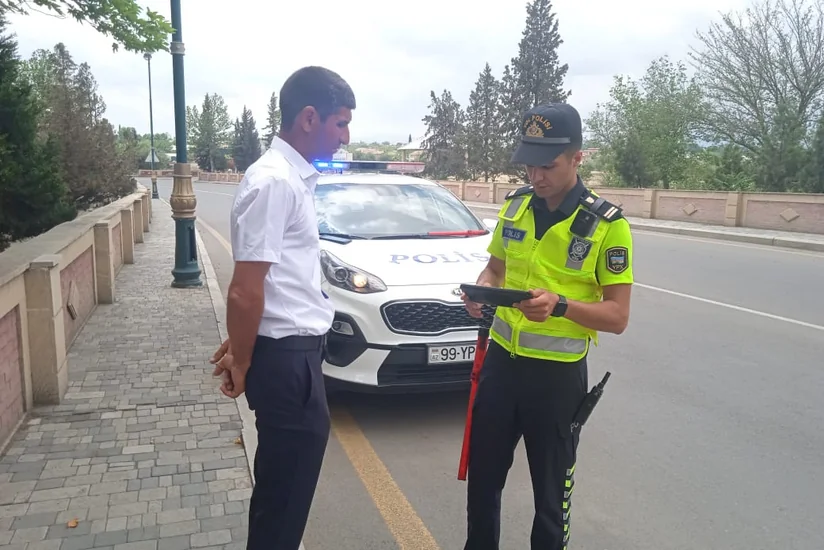 Tərtərdə qaydaları pozan 15 sürücü barəsində inzibati protokol tərtib edilib
