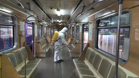 Bakı Metrosunda koronavirusla bağlı profilaktik tədbirlər - FOTO