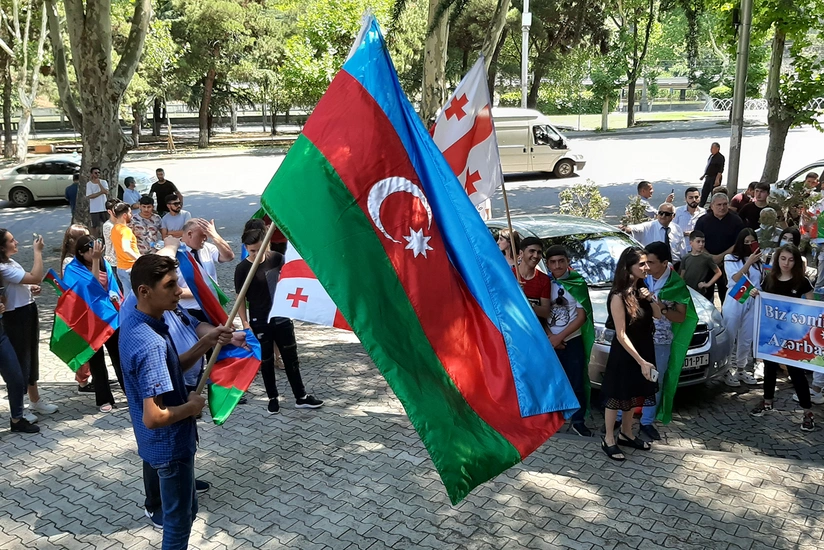 Support campaign to Azerbaijani Army in Tbilisi