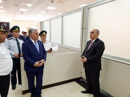 DGK sədri Biləsuvar gömrük postunda mövcud vəziyyətlə tanış olub