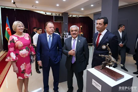 Bakıda keçiriləcək cüdo üzrə dünya çempionatı ilə əlaqədar incəsənət və idman sərgisi təşkil olunub - VİDEO